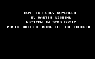 Hunt for Grey November atari screenshot